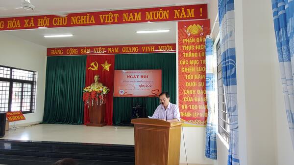 Ban chỉ đạo hiến máu tình nguyện xã Đăk Rơ Wa phối hợp tổ chức Ngày hội hiến máu tình nguyện năm 2025