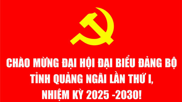 Đại hội đại biểu Đảng bộ tỉnh Quảng Ngãi lần thứ I, nhiệm kỳ 2025 - 2030